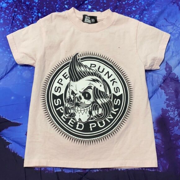 Speed Freak Womens Speed Punk T-Shirt Cotton Pink XL 18/20 Hot Rod Racing - Picture 2 of 4